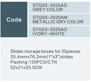 Microscope Slides Storage Boxes for 25 Pieces 25.4mmx76.2mm (1