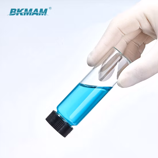 Bottiglia in vetro ambrato trasparente graduato da 20 ml con buona tenuta all'ingrosso con coperchio