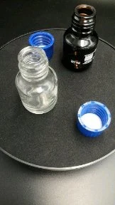 Contenitore per la conservazione, 100-2000 ml, trasparente o marrone, blu da laboratorio, flacone di reagente in vetro con tappo a vite e graduazione